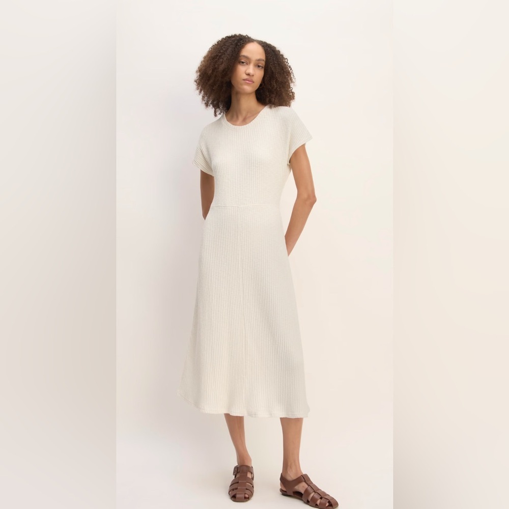Everlane Cream Knit Dress